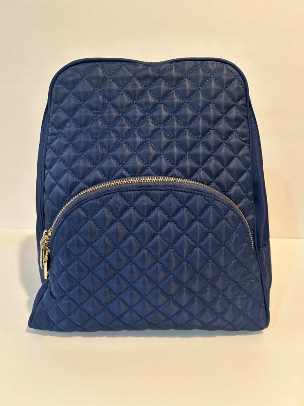 Quilted Navy Women’s Backpack Shoulder Bag like new
